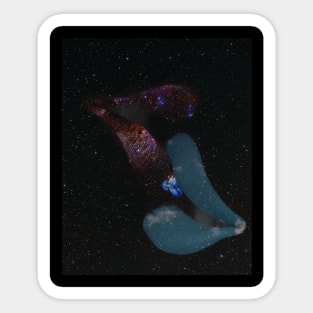 Galaxy And Cloud's Love Sticker